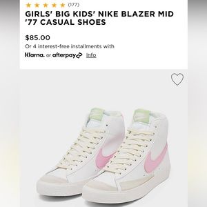 GIRLS' BIG KIDS' NIKE BLAZER MID '77 CASUAL SHOES